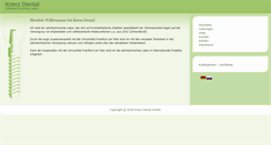 Desktop Screenshot of krenz-dental.com